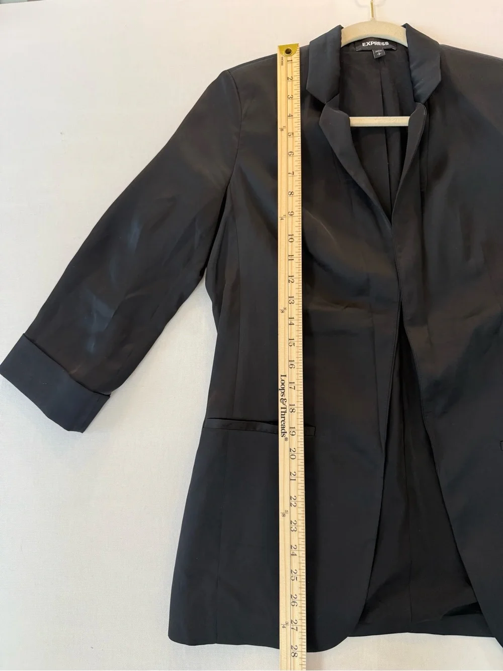 Express Black Women's Longline Blazer